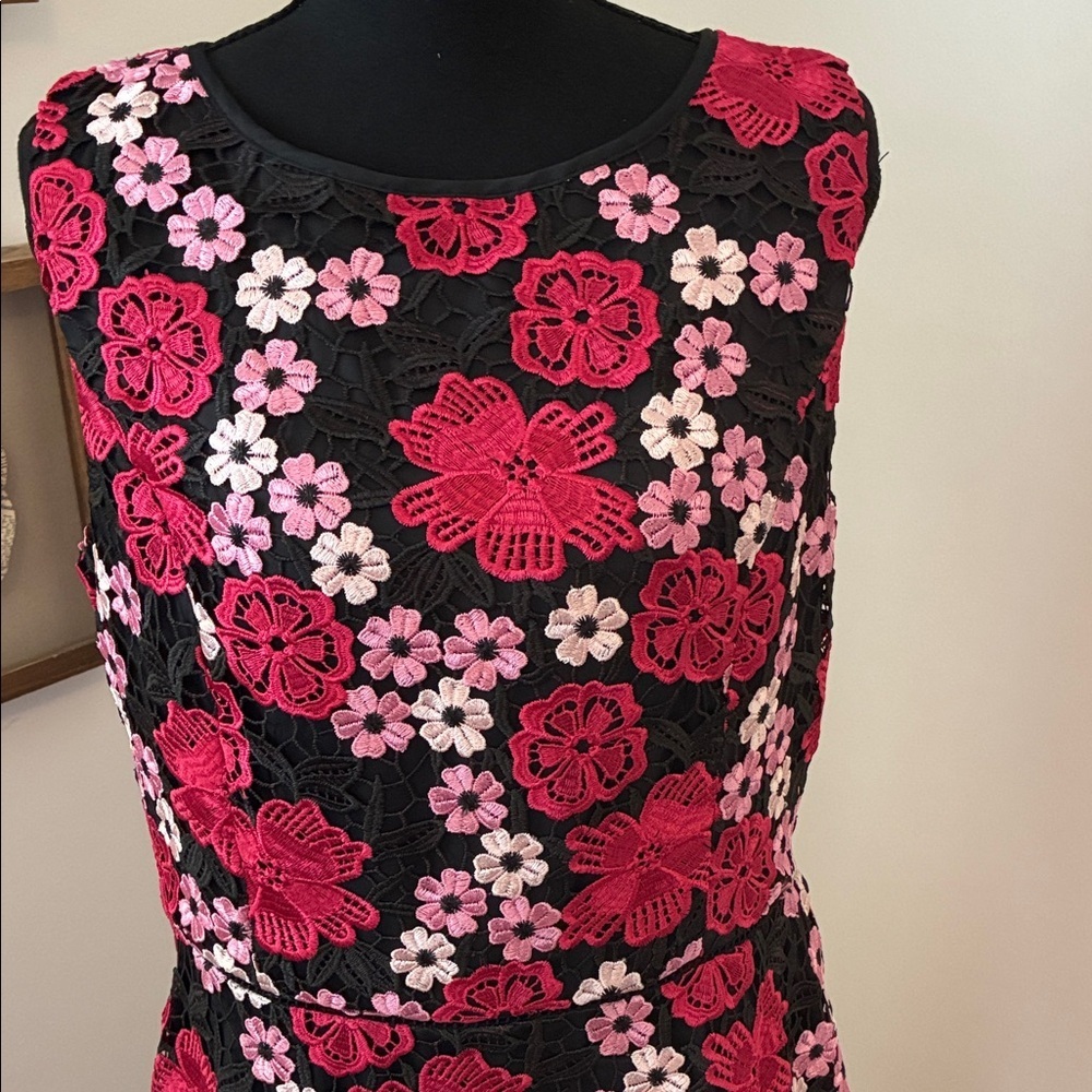 RSVP BY Talbots Women’s Sleeveless Floral Lace Fit & Flare Dress Size‎ 10 - Picture 5 of 8